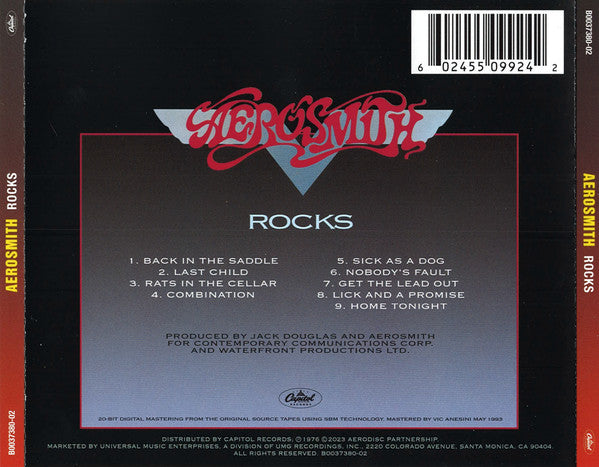 Aerosmith : Rocks (CD, Album, RE, RM)