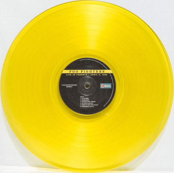 Foo Fighters : Live In Toronto - April 3, 1996 (The Classic Live Radio Broadcast Collection PIT-FM) (LP, Unofficial, Yel)