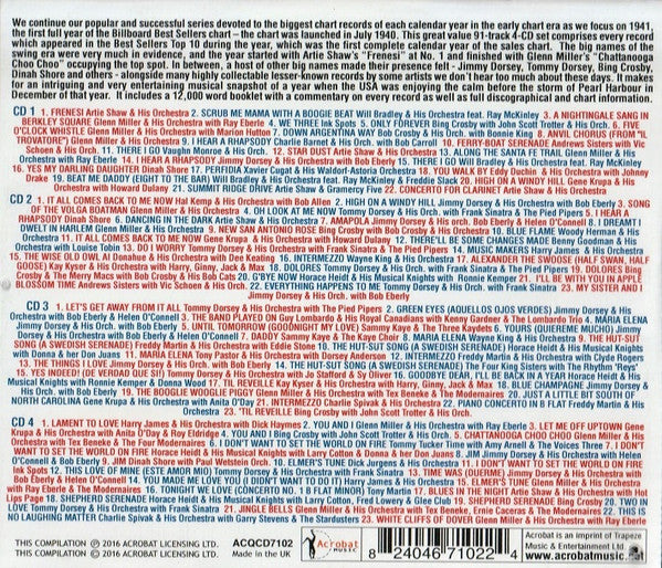 Various : America's Greatest Hits 1941 (4xCD, Comp, Mono, RM)