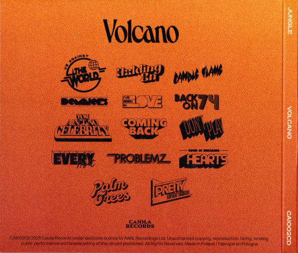Jungle (12) : Volcano (CD, Album, Dig)