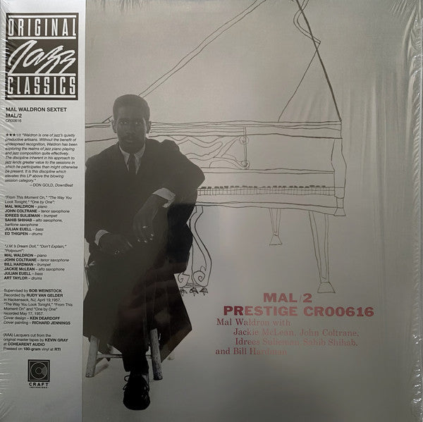 Mal Waldron With Jackie McLean, John Coltrane, Idrees Sulieman, Sahib Shihab And Bill Hardman : Mal/2 (LP, Album, Mono, RE, 180)
