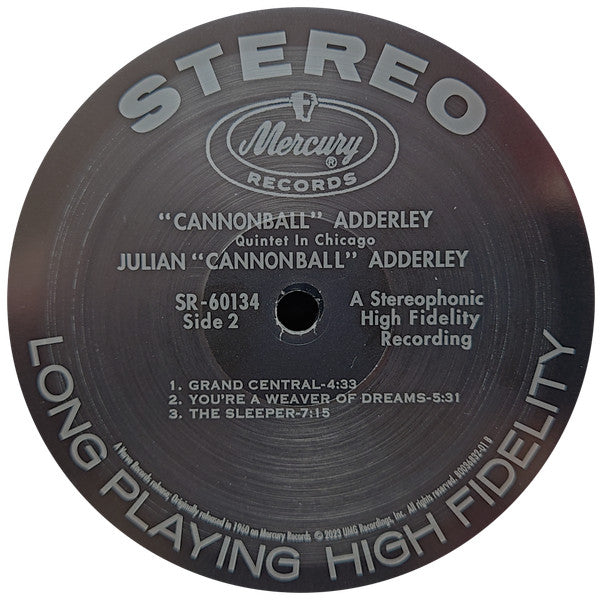The Cannonball Adderley Quintet : Cannonball Adderley Quintet In Chicago (LP, Album, RE, 180)