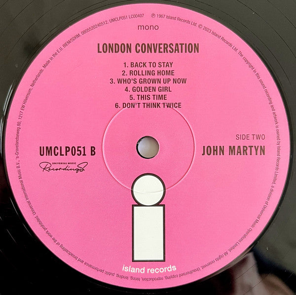 John Martyn : London Conversation (LP, Album, Mono, RE)