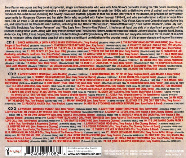 Tony Pastor And His Orchestra : The Tony Pastor & His Orchestra Collection 1940-51 (3xCDr, Comp)