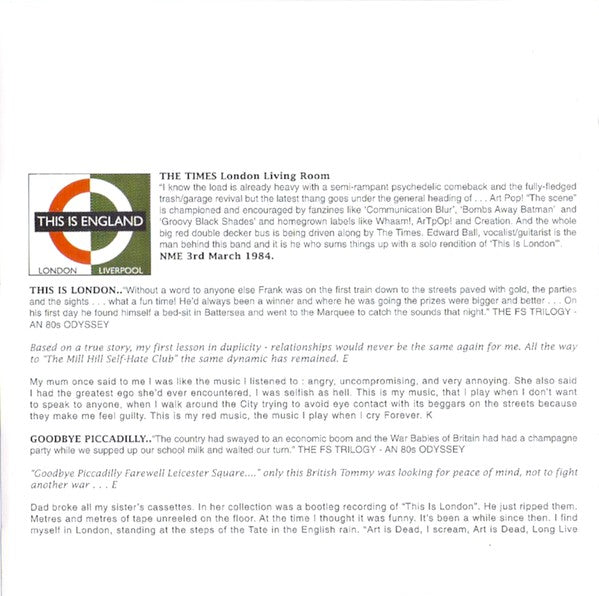 The Times : This Is London (CD, Album, RE, RM)