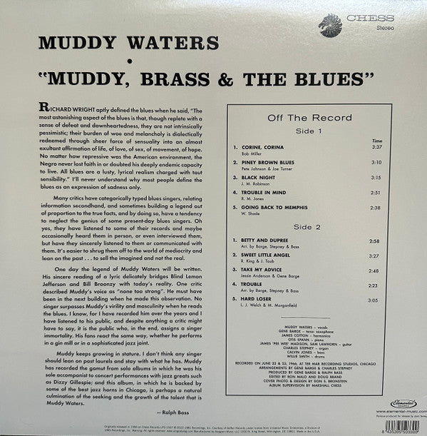 Muddy Waters : Muddy, Brass & The Blues (LP, Album, RE)