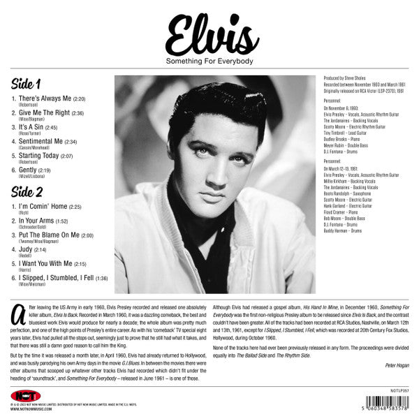 Elvis* : Something For Everybody (LP, Album, Pin)