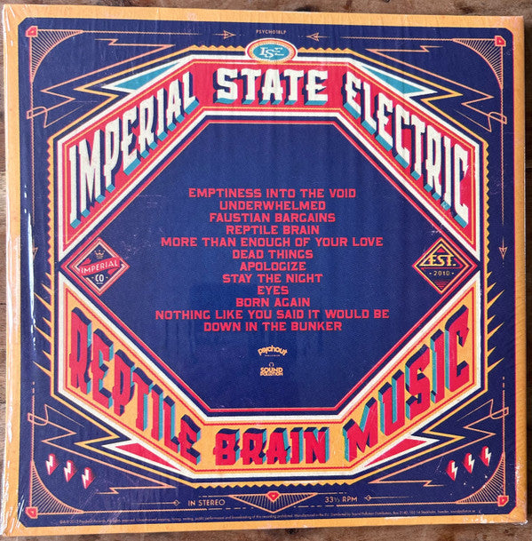 Imperial State Electric : Reptile Brain Music (LP, Album, Ltd, RE, Vio)