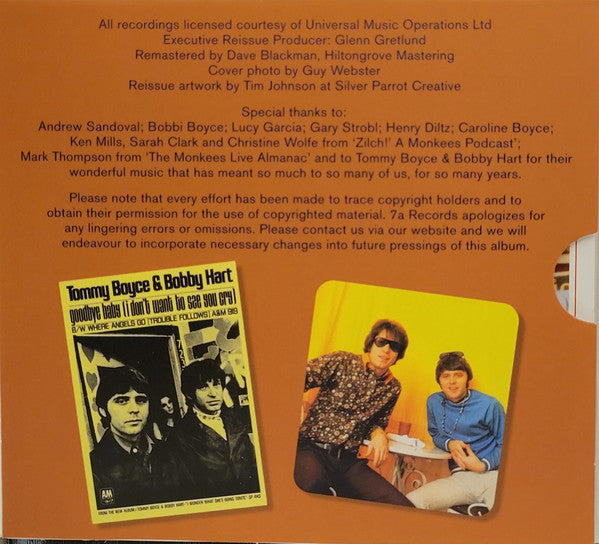 Boyce & Hart : I Wonder What She's Doing Tonite? (CD, Album, RE, RM)