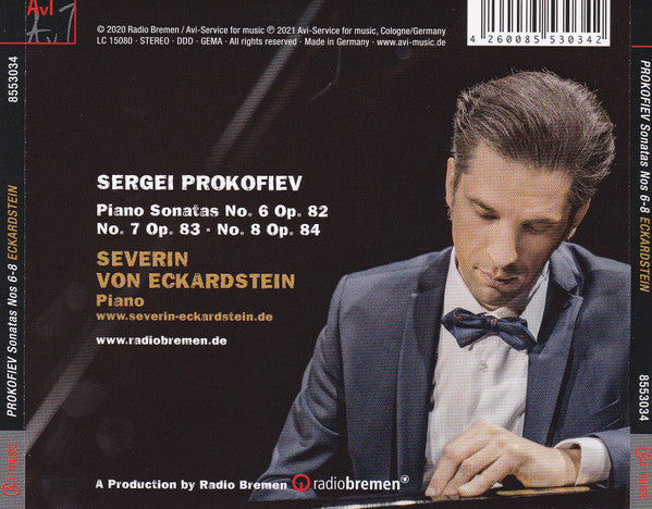 Sergei Prokofiev, Severin von Eckardstein : Piano Sonatas Nos. 6-8 (CD)