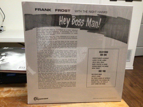 Frank Frost With The Nighthawks : Hey Boss Man! (LP, Album, Ltd, Num, RE, Cle)
