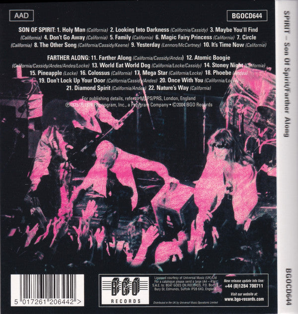Spirit (8) : Son Of Spirit / Farther Along (CD, Comp, RM)