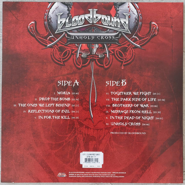 Bloodbound : Unholy Cross (LP, Album, RE, Cle)