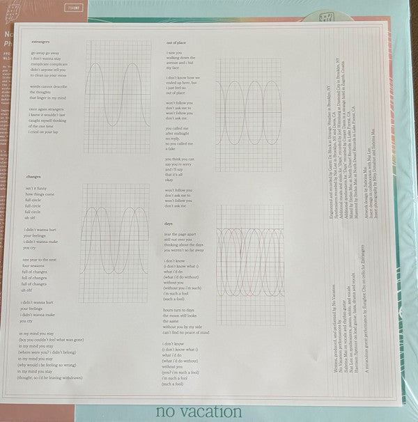 No Vacation : Phasing (12", S/Sided, EP, Ltd, RP, Lig)