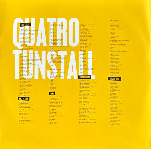 Suzi Quatro |  KT Tunstall : Face To Face (LP, Album, Gat)