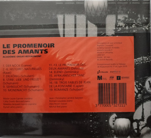 Marie-Laure Garnier, Célia Oneto-Bensaid*, Marielou Jacquard, Kunal Lahiry, Jean-Christophe Lanièce, Romain Louveau, Alex Rosen (3), Michal Biel* : Le Promenoir Des Amants (CD, Album)
