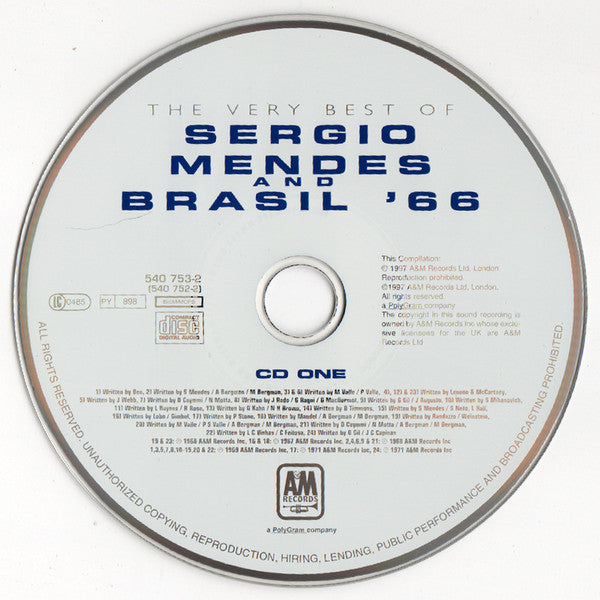 Sérgio Mendes & Brasil '66 : The Very Best Of Sérgio Mendes & Brasil '66 (2xCD, Comp)