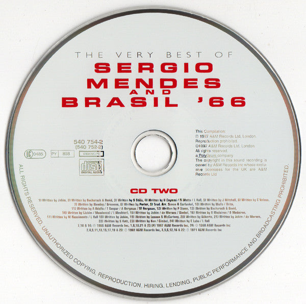 Sérgio Mendes & Brasil '66 : The Very Best Of Sérgio Mendes & Brasil '66 (2xCD, Comp)