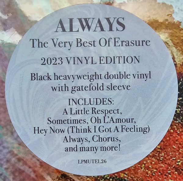 Erasure : Always (The Very Best Of Erasure) (2xLP, Comp, RE, 180)