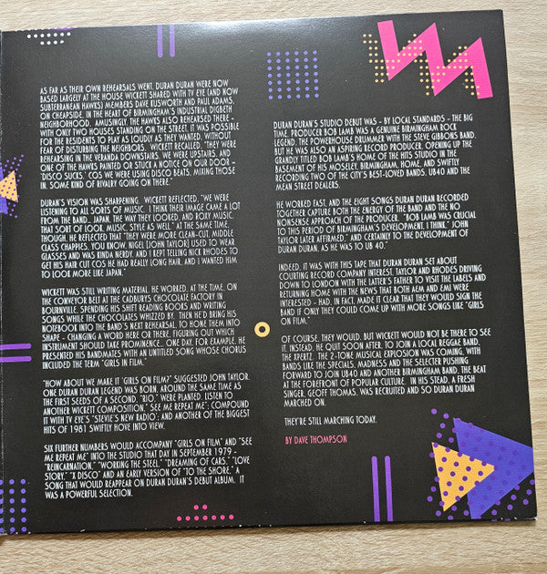 Duran Duran Featuring Andy Wickett : Girls On Film (Complete 1979 Demos) (LP, Comp, Ltd, Blu)