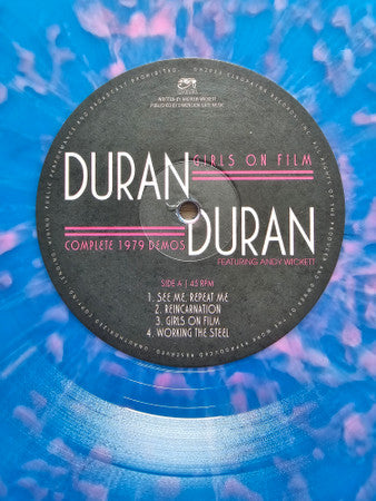 Duran Duran Featuring Andy Wickett : Girls On Film (Complete 1979 Demos) (LP, Comp, Ltd, Blu)