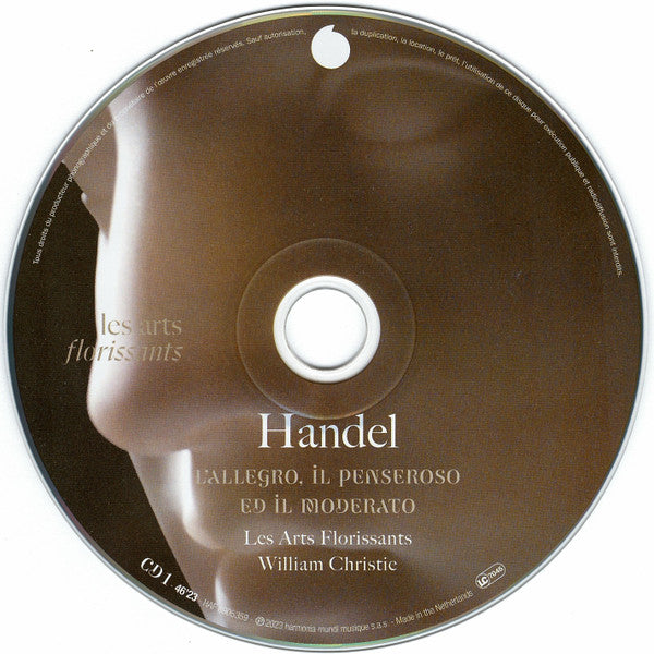 Georg Friedrich Händel – Les Arts Florissants, William Christie : L'Allegro, Il Penseroso Ed Il Moderato (2xCD, Album)