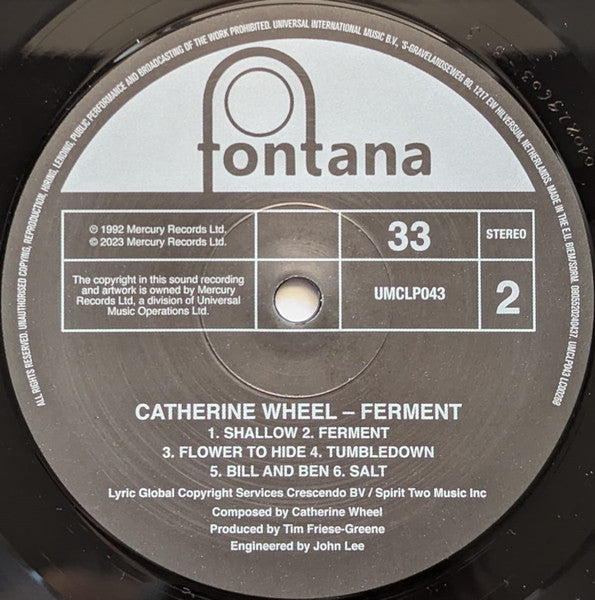 Catherine Wheel : Ferment (LP, Album, RE + 12", EP, RE)