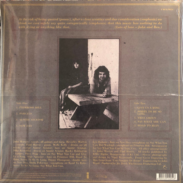 John & Beverley Martyn : The Road To Ruin (LP, Album, RE)