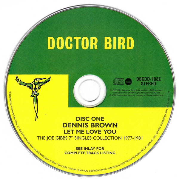 Dennis Brown : Let Me Love You (The Joe Gibbs 7" Singles Collection 1977-1981) (2xCD, Comp)