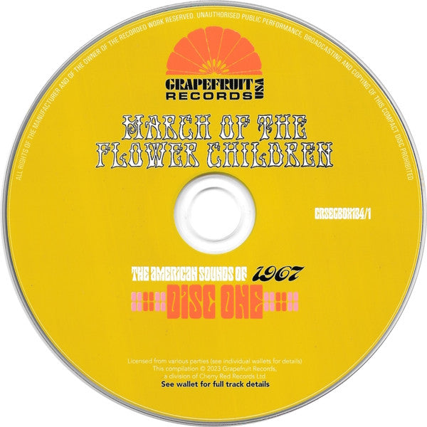 Various : March Of The Flower Children (The American Sounds Of 1967) (3xCD, Comp + Box)