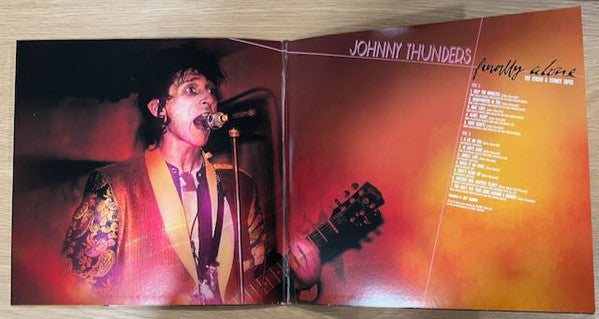 Johnny Thunders : Finally Alone (The Sticks And Stones Tapes) (LP, Album, Pur + 7", EP, Gre + Ltd)