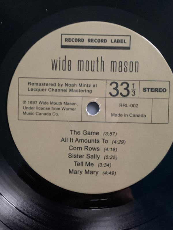 Wide Mouth Mason : Wide Mouth Mason (LP, Ltd)