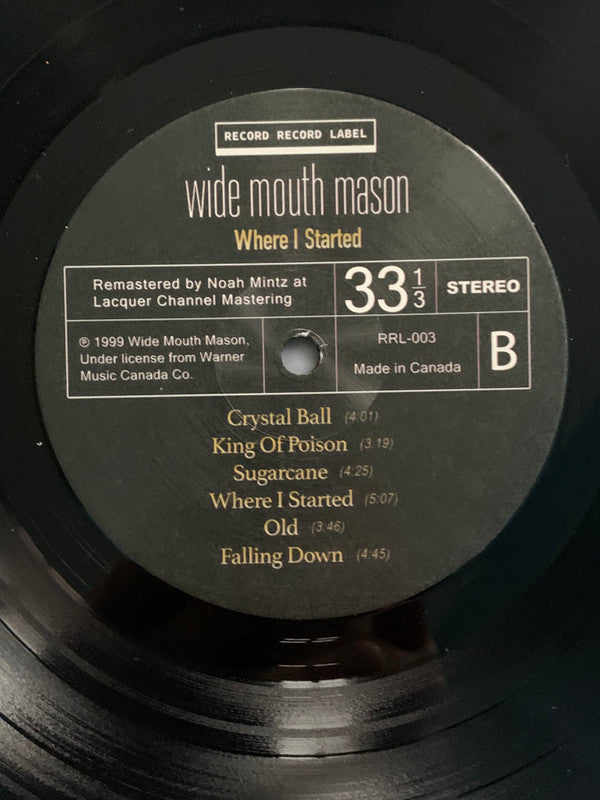 Wide Mouth Mason : Where I Started (LP, Ltd)