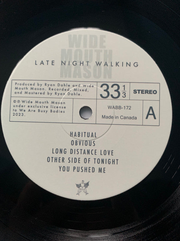 Wide Mouth Mason : Late Night Walking (LP, Ltd)