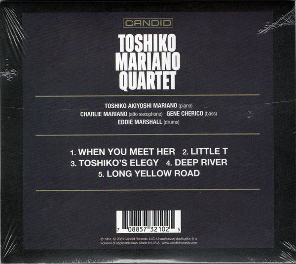 Toshiko Mariano Quartet : Toshiko Mariano Quartet (CD, Album, RE)