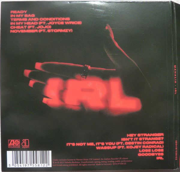 Mahalia : IRL (CD, Album)