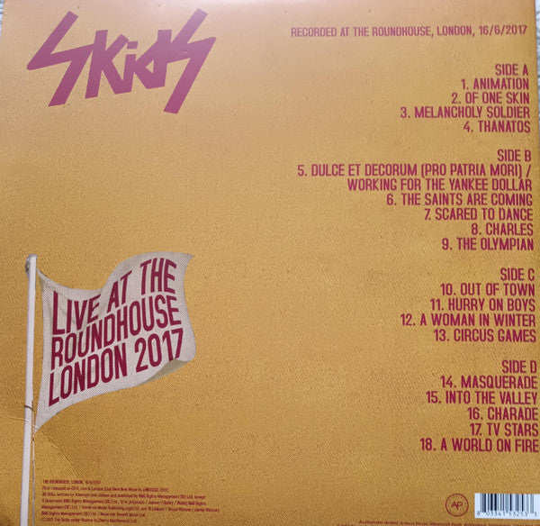 Skids : Live At Roundhouse London 2017 (2xLP, Cle)