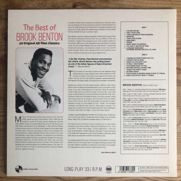 Brook Benton : The Best Of Brook Benton (LP, Comp, Ltd, 180)