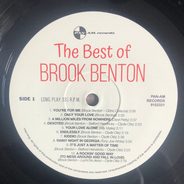 Brook Benton : The Best Of Brook Benton (LP, Comp, Ltd, 180)