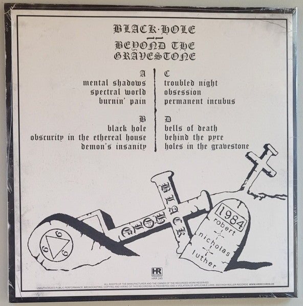 Black Hole (10) : Beyond The Gravestone (2xLP, Ltd, RE)