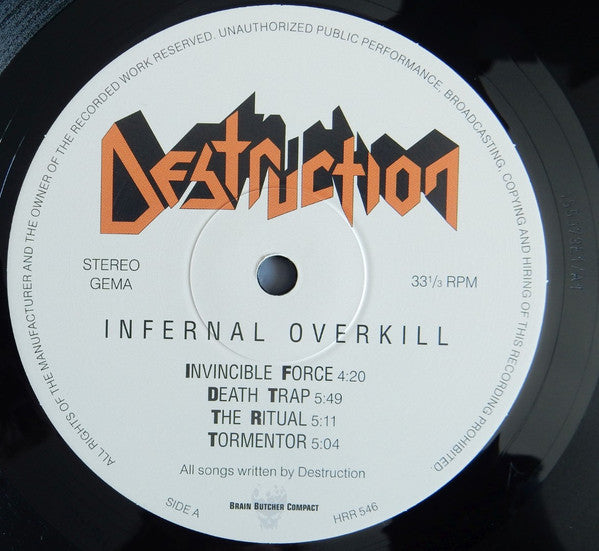 Destruction : Infernal Overkill (LP, Album, Ltd, RE, RP)