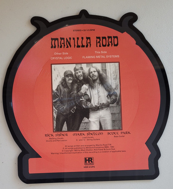 Manilla Road : Crystal Logic (10", Shape, Num, Pic)