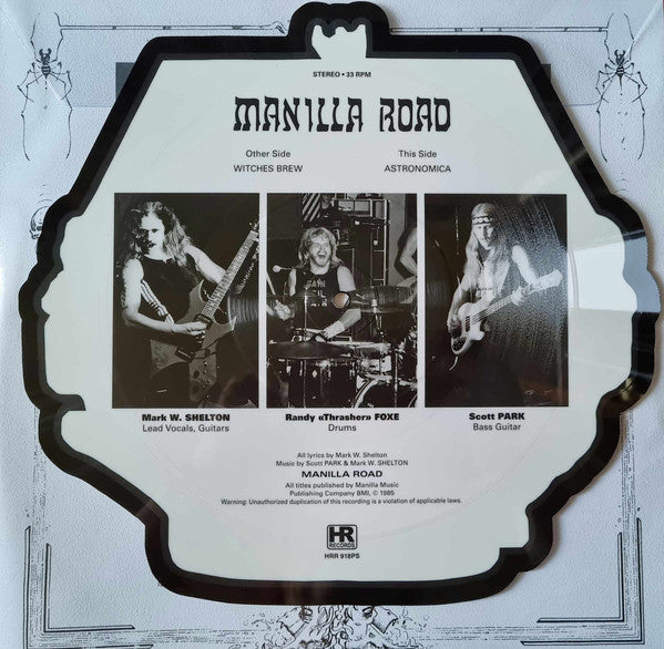 Manilla Road : Witches Brew / Astronomica (10", Shape, Ltd, Num, Pic)