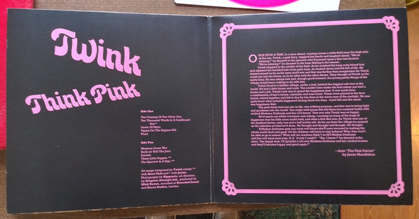 Twink (4) : Think Pink (LP, Album, RE, Tra)