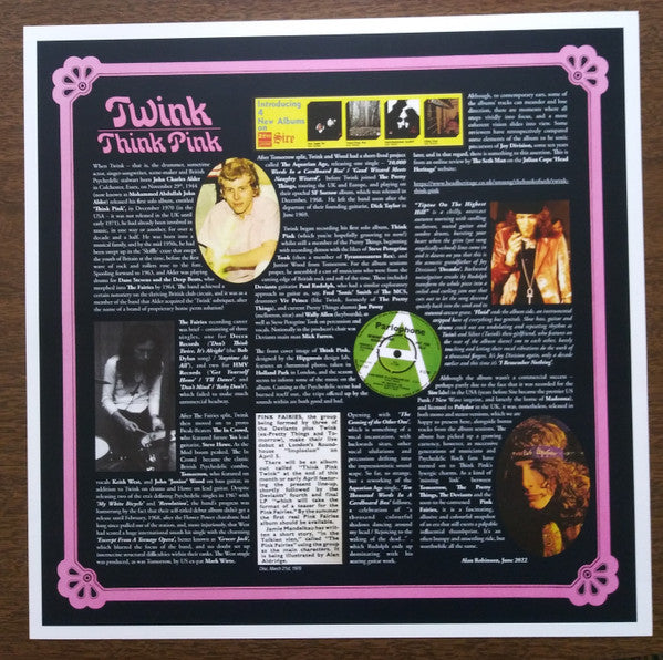 Twink (4) : Think Pink (LP, Album, RE, Tra)