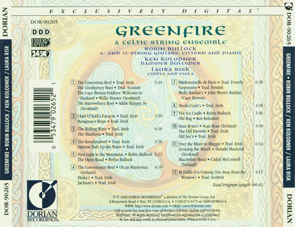 Greenfire (2) : Greenfire (A Celtic String Ensemble) (CD, Album)