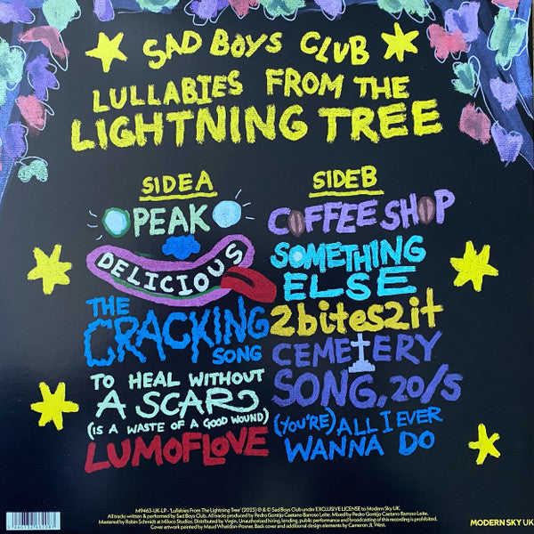Sad Boys Club : Lullabies From The Lightning Tree (LP, Album, Gal)