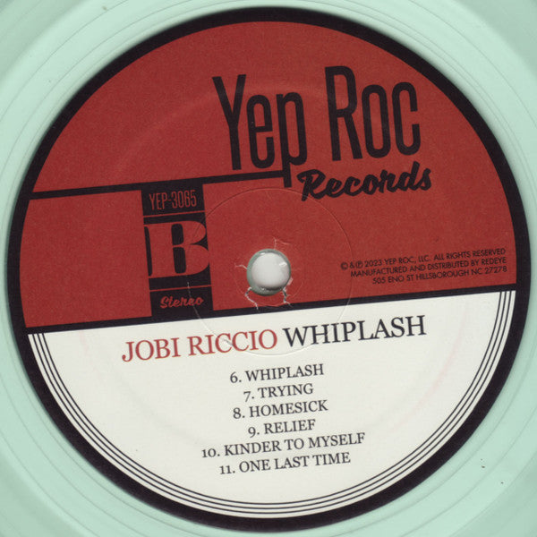 Jobi Riccio : Whiplash (LP, Album, Cle)