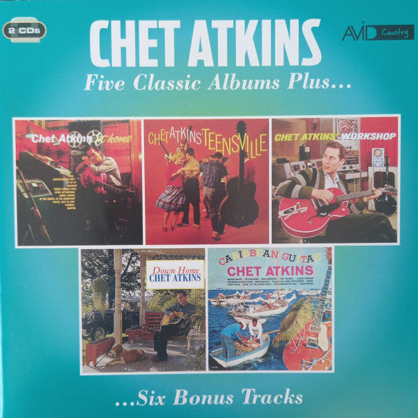 Chet Atkins : Five Classic Albums Plus (2xCD, Comp, RM)