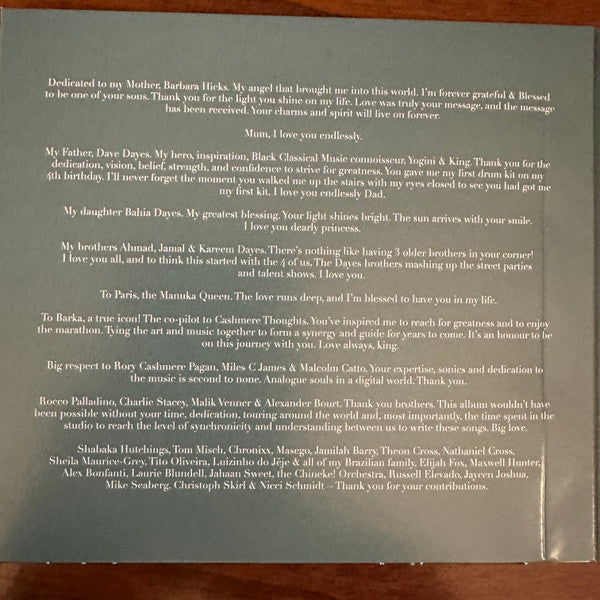 Yussef Dayes : Black Classical Music (CD, Album, Tri)